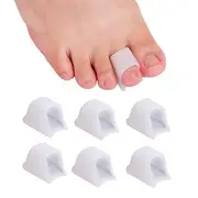 Hammer Toe Straightener Corrector - Toe Spacers Toe Separators for Bunion, Curled Toes, Hammertoes, Toe Corrector Toe Splint for Men and Women 6 Pack