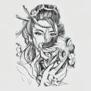 Simply Inked Two Faced Princess Temporary Tattoo, Size: 5.92 in x 8.4 in