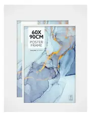 [Cooper & Co] Poster Photo Frames Set Of 2 in White
