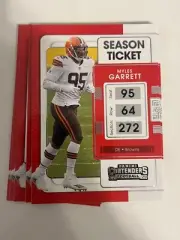 8x MYLES GARRETT 2021 Panini Contenders Football LOT #23