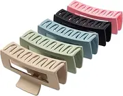 Women's thick rectangle claw clip,5 Color Hair jumbo claw clips,Strong Hold matte hair claw bannana clips,Fashion Hair Styling Accessories for women Girls