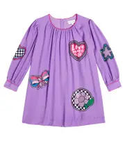 [Marc Jacobs Kids] Marc Jacobs Kids Patch-appliqué dress Y 4 purple