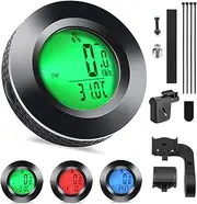 Wireless Bicycle Computer, Afenau Bicycle Speedometer with 3-Colour, 20 Functions, Sealing Backlight, Wireless Bicycle Speedometer, Odometer Bicycle for Adults and Children