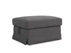 Ektorp Footstool 5 Color Cotton Cover for The IKEA Ektorp Ottoman Slipcover R...