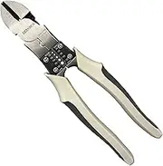 BOOSDEN Wire Cutters Heavy Duty with Wire Stripper Crimper,Diagonal Cutters,8 inch Side Cutters with a Belt Holster,Multi function Professional Industrial High Leverage Diagonal Cutting Pliers Tool