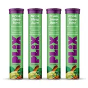 Plix Green Coffee Bean Effervescent Tablet For Better Metabo Lemon Masala Pack 4