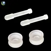 KITCHEN BAR HERB GRINDER GRINDING MORTAR AND PESTLE KITS (2 SETS) FROSTED GLASS
