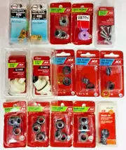 Handyman 15 Pkgs Mixed Lot of Assorted Hardware Items Valves, Screws, Washers.