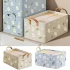 Pants Fabric Storage Basket Capacity Wardrobe Case Foldable Clothes Box