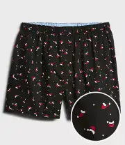 MENS SIZE XL BANANA REPUBLIC COTTON BOXER SANTA HAT DESIGN NWT