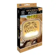 10pc Puzzle Master Night Light 3D Wooden Puzzle Set Animal Kids 8y+ Lion