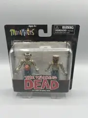 The Walking Dead Minimates Guts Zombie & Burned Zombie Series 1 figure