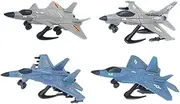 4 Pieces DIY Fighter Model Aircraft Model for Livingroom Shelf Bedroom