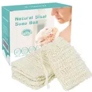 Soap Bag, 5 Pack Natural Sisal Soap Saver, Zero Waste Plastic-Free Soap Net, Foa