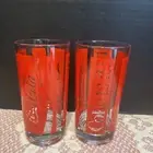 Vintage Red Straight Edge Coca Cola-Coke Is It-Tumblers
