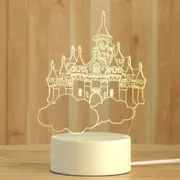 Sky Shape Creative Crack Touch Dimming 3D Colorful Decorative Night Light