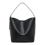 SLOUCH TOTE BAG BLACK CROC | Nine West