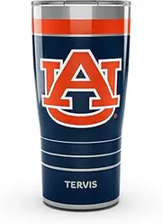 Tervis Traveler Auburn Tigers - MVP Triple Walled Insulated Tumbler Travel Cup Keeps Drinks Cold & Hot, 20oz, Stainless Steel