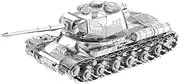 2024 1:100 3D Metal Kits JS-2 Tank Military DIY Model Simulation Fighter Tank Military Science Exhibition Model (Unassembled Kit)