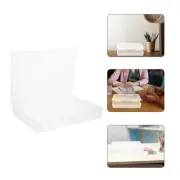 File Storage Box Magazine Organizer Paper Folder Transparent Container