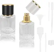 TTQiAnJ Pack of 2 Perfume Bottles, Refillable Perfume Bottle, Empty 30 ml, Perfume Bottle with Pipettes and Funnel for Date, Party, Work, Travel