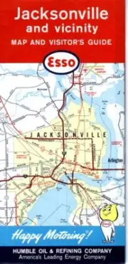 1962 Esso Road Map: Jacksonville NOS
