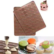 2 PCS 48 Capacity Macaron Silicone Baking Mat Baking Sheet Muffin DIY Mould