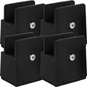 4 Pcs Adjustable Furniture Lift Heightened Mat Desk Leg Risers Bed