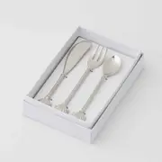 Pilbeam Living 3pc Seychelles Appetiser Cutlery Set Silver