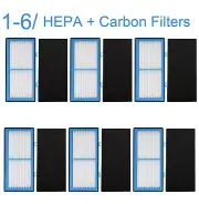 1-6 HEPA+Carbon Booster Air Filters for Holmes Aer1 HAPF30AT Replacement BAP815