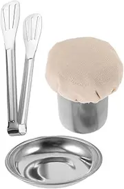 1 Set of Multifunctional Oil Brush Pancake Oil Brush Bottle Set Oil Spread Mop Tray Food Tong