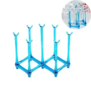 Catzon Retractable Cup Drying Rack Plastic Mug Tree for Kitchen Office-Blue