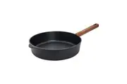 Eco Logic Aluminium Cooking Saute Pan w/ Wooden Handle 28cm/3.5L Round Black