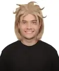 HPO Adult Unisex Anime Role-playing Game Light-blonde Wig with Ponytail