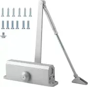 Door Closer (Silver) -Size 4, 10 Years Available, 10 Minute Installation, Screen