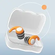 Ear Plugs for Sleeping Noise Cancelling-Fashionable Football Design of Sleeping Ear Plugs for Noise Reduction-Triple Protection Design of Earplugs Sound Blocking for Loud Events, Orange