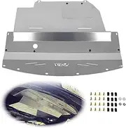 ELITEWILL Silver Aluminum Front Lower Engine Splash Shield Guard Under Tray Cover Skid Plate Fit for 2003-2009 Nissan 350Z & 2003-2006 Infiniti G35 and 03-07 G35 Coupe