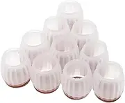 NUOBESTY 16pcs Chair Leg Protectors Non Slip Floor Protectors for Tables Chairs Scratch Resistant Furniture Caps for Hardwood Tile Floors Fits Legs