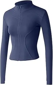 [kowaku] Sports Jacket Gym Tops Women Comfortable Lightweight Breathable Long Sleeve Versatile Workout Jacket Running Jacket