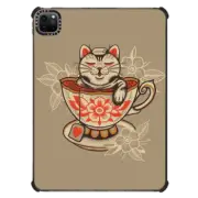 iPad Pro 11-inch (3rd/4th gen) iPad Impact Case Neko Cat Coffee Tea