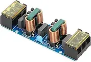 Power Filter EMI High Frequency Two-Stage Power Low-Pass Filtering Board for 25A Power Supplys Multicolor One Size