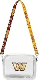 Littlearth Washington Commanders NFL Clear Fanny Fan Purse