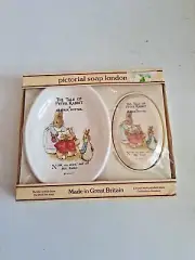 Beatrix Potter Tale of Peter Rabbit Soap Dish & Soap Gift Set Pictorial Soap