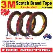 Double Sided Adhesive Tape Car Acrylic Foam 3mx 6/8/10mm