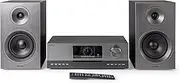 Roxel Pulse All-in-One Compact HiFi System with Spotify Connect, CD Player, Internet Radio, DAB+, BT Audio Streaming, 100W RMS Output, HDMI ARC, USB Playback & Charging, Colour Display, Alarm Clock