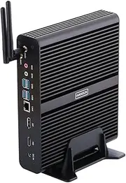 4K Fanless Mini PC, Desktop Computer, Server, Intel Core 11th Gen I7 1165G7, Windows 11 pro or Linux Ubuntu, HUNSN BM14, WiFi, BT, DP, HDMI, LAN, 16G RAM DDR4, 512G SSD