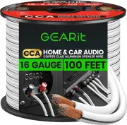 16AWG Speaker Wire, Pro Series 16 Gauge Speaker Wire Cable (100 Feet / 30.48 Me