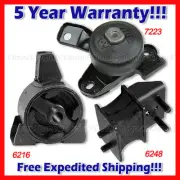 A612 For 1988-91 TOYOTA CAMRY 2.5L Front Rt, Rear, Trans Crt Mount Set 3PCS AUTO