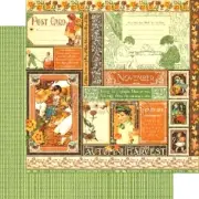 Graphic 45 Children's Hour Collection Autumn Harvest1 12" November Cardstock