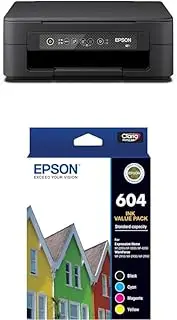 Expression Home XP-2200 Multifunction Printer, Medium, Black, C11CK67501 and Epson 604 - Std Capacity - Multipack Ink Cartridges